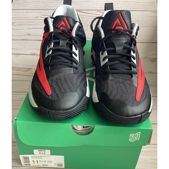 Nike Giannis Immortality 3 Basketball Shoes DZ7533-004 Black & Red Men\'s  11.5 main image 8